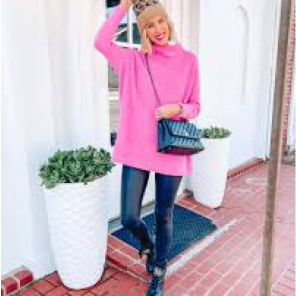 Free People $250 Slouchy Ottoman Sweater ELECTRIC PINK NWOT S - Picture 5 of 6